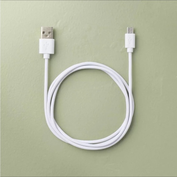 11.5" Fluted Metal Rechargeable Library Table Lamp Brass - Hearth & Hand - Picture 3 of 6